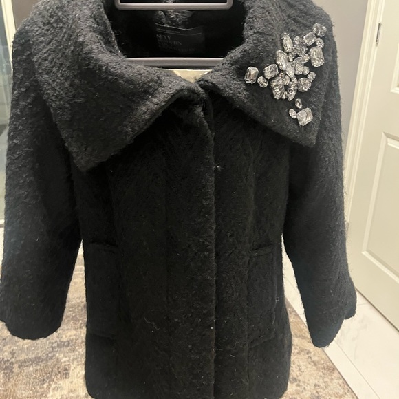 Urban 💎Behaviour 💎black bejewelled winter 💎 dressy jacket size small💎 - Picture 1 of 17